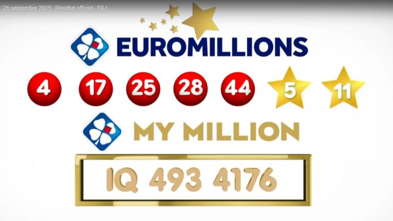 Le tirage Euromillions du 26 Septembre 2025 en vidéo