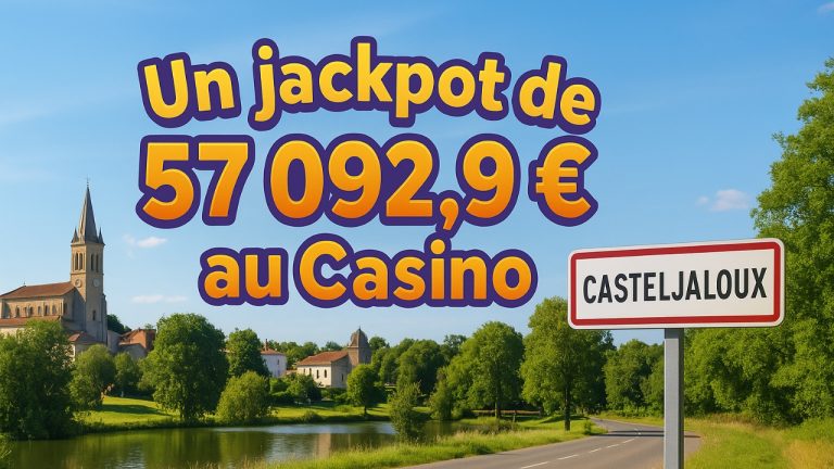 Le samedi 15 novembre 2025, un joueur a gagné 57 092,9 € dans un casino du Sud-Ouest de la France