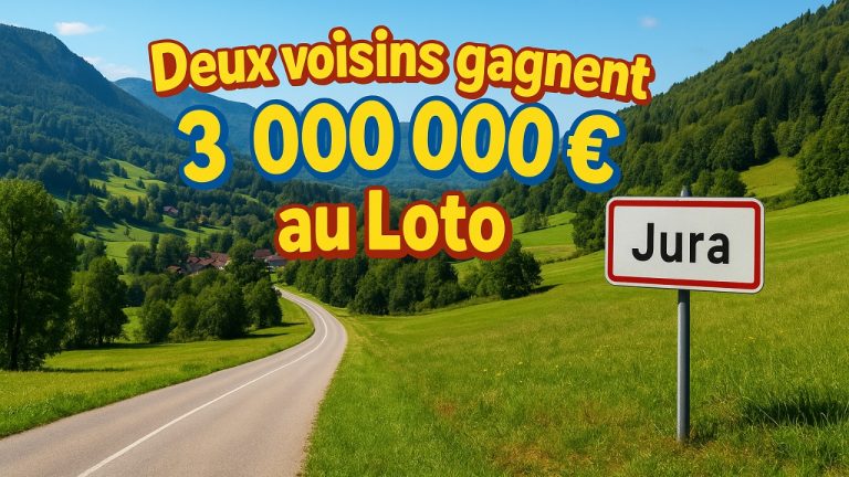 Dans la Maison de la Presse de Champagnole (Jura), deux amis et voisins ont remporté 3 000 000 € au Loto